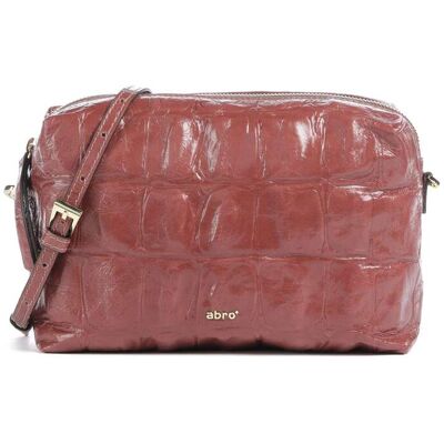 Abro Maxxi Cocco Kaia Umhängetasche aus Leder, braun Abro Maxxi Cocco Kaia Umhängetasche aus Leder, braun