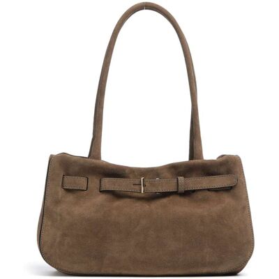 Abro Suede Jill Schultertasche aus Leder, braun Abro Suede Jill Schultertasche aus Leder, braun