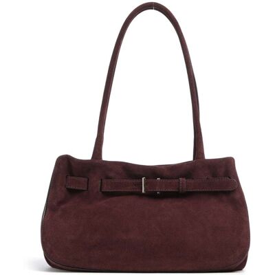 Abro Suede Jill Schultertasche aus Leder, rot Abro Suede Jill Schultertasche aus Leder, rot
