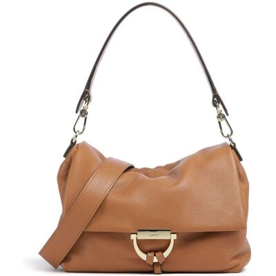 Abro Dalia Temi Medium Schultertasche aus Leder, braun Abro Dalia Temi Medium Schultertasche aus Leder, braun