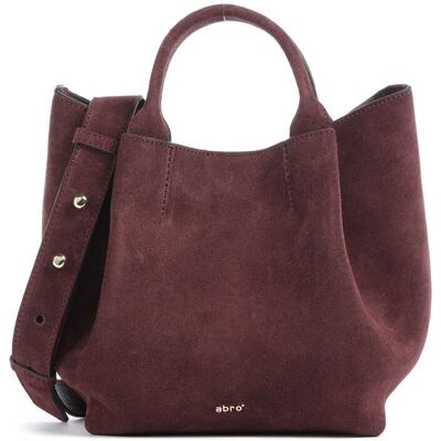Abro Suede Essential Small Handtasche aus Leder, rot Abro Suede Essential Small Handtasche aus Leder, rot