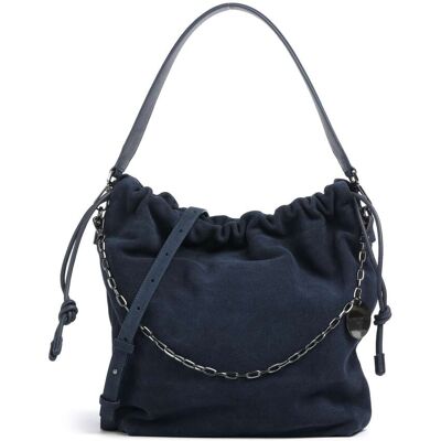 Liebeskind Lya II Hydro Suede M Bucket Handtasche aus Leder, blau Liebeskind Lya II Hydro Suede M Bucket Handtasche aus Leder, blau