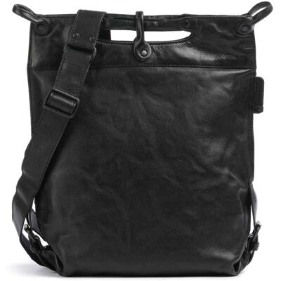 Aunts & Uncles Grandma's Luxury Club Mrs. Pancake Schultertasche aus Leder, schwarz Aunts & Uncles Grandma's Luxury Club Mrs. Pancake Schultertasche aus Leder, schwarz