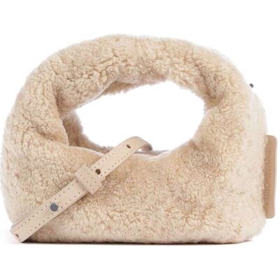 Les Visionnaires Greta Teddy Micro Umhängetasche, beige Les Visionnaires Greta Teddy Micro Umhängetasche, beige