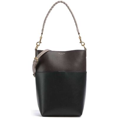 Ted Baker Wilna Bucket Handtasche aus Leder, rot,schwarz Ted Baker Wilna Bucket Handtasche aus Leder, rot,schwarz