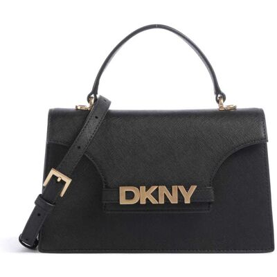 DKNY Avril Umhängetasche aus Leder, schwarz DKNY Avril Umhängetasche aus Leder, schwarz