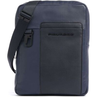 Piquadro Finn Umhängetasche aus Leder, blau Piquadro Finn Umhängetasche aus Leder, blau