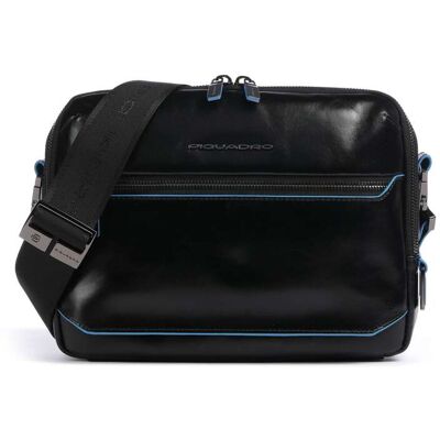 Piquadro Blue Square Umhängetasche aus Leder, schwarz Piquadro Blue Square Umhängetasche aus Leder, schwarz