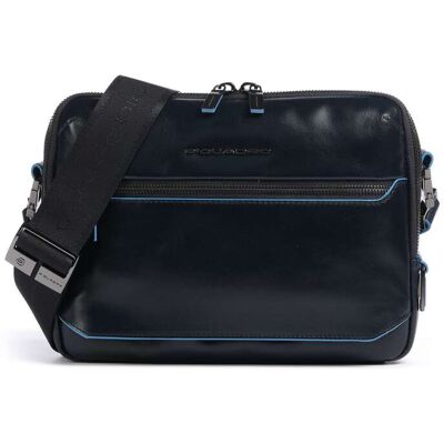 Piquadro Blue Square Umhängetasche aus Leder, blau Piquadro Blue Square Umhängetasche aus Leder, blau