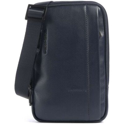 Piquadro W137 Umhängetasche aus Leder, blau Piquadro W137 Umhängetasche aus Leder, blau