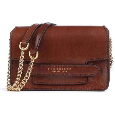 The Bridge Lucrezia Schultertasche aus Leder, braun The Bridge Lucrezia Schultertasche aus Leder, braun