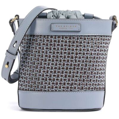 The Bridge Luna Bucket Handtasche aus Leder, blau The Bridge Luna Bucket Handtasche aus Leder, blau