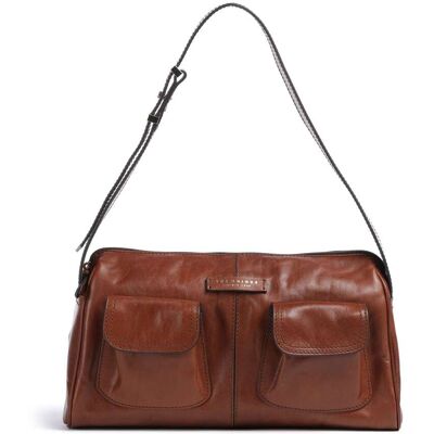 The Bridge Flora Schultertasche aus Leder, braun The Bridge Flora Schultertasche aus Leder, braun