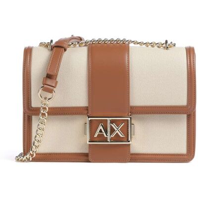 Armani Exchange Wonder M Schultertasche, beige,braun Armani Exchange Wonder M Schultertasche, beige,braun