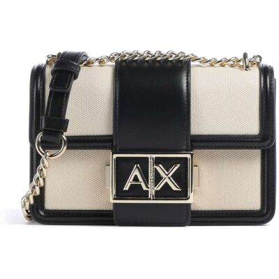 Armani Exchange Wonder S Schultertasche, beige,schwarz Armani Exchange Wonder S Schultertasche, beige,schwarz