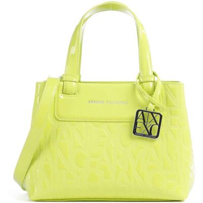 Armani Exchange Liz Patent S Handtasche, grün Armani Exchange Liz Patent S Handtasche, grün