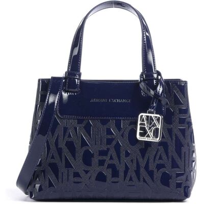 Armani Exchange Liz Patent S Handtasche, blau Armani Exchange Liz Patent S Handtasche, blau