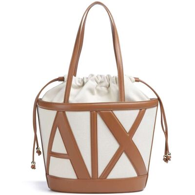 Armani Exchange Marisol Bucket Handtasche, beige,braun Armani Exchange Marisol Bucket Handtasche, beige,braun