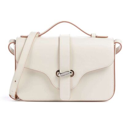 Giorgio Armani Emporio Armani Costanza Umhängetasche aus Leder, weiß Giorgio Armani Emporio Armani Costanza Umhängetasche aus Leder, weiß
