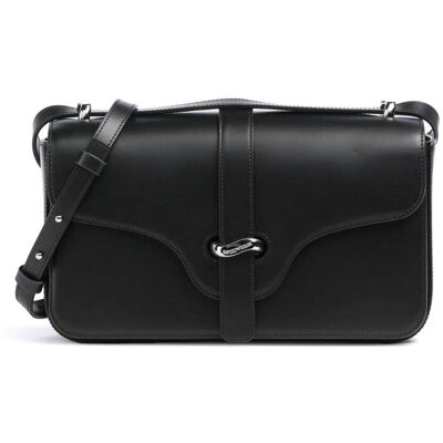 Giorgio Armani Emporio Armani Costanza L Schultertasche aus Leder, schwarz Giorgio Armani Emporio Armani Costanza L Schultertasche aus Leder, schwarz