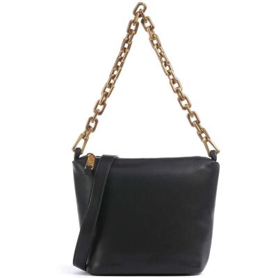 Giorgio Armani Emporio Armani Sofi Schultertasche aus Leder, schwarz Giorgio Armani Emporio Armani Sofi Schultertasche aus Leder, schwarz