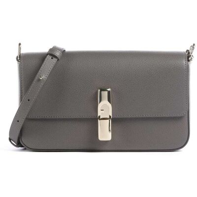 Furla Iride S Umhängetasche aus Leder, grau Furla Iride S Umhängetasche aus Leder, grau