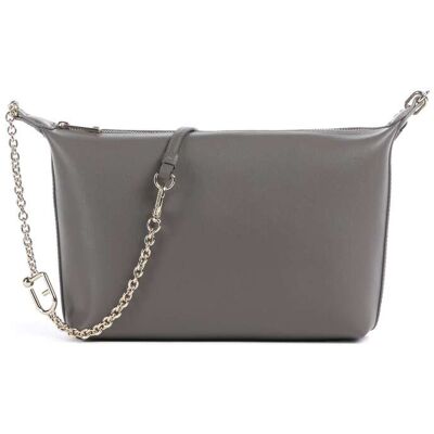 Furla Nuvola Mini Umhängetasche aus Leder, grau Furla Nuvola Mini Umhängetasche aus Leder, grau