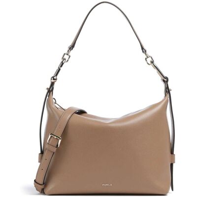 Furla Tonie M Beuteltasche aus Leder, braun Furla Tonie M Beuteltasche aus Leder, braun