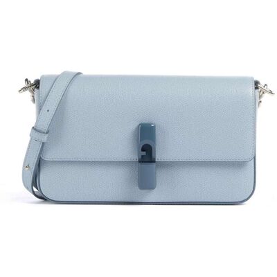 Furla Iride S Umhängetasche aus Leder, blau Furla Iride S Umhängetasche aus Leder, blau