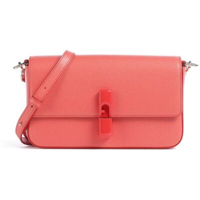 Furla Iride S Umhängetasche aus Leder, orange Furla Iride S Umhängetasche aus Leder, orange