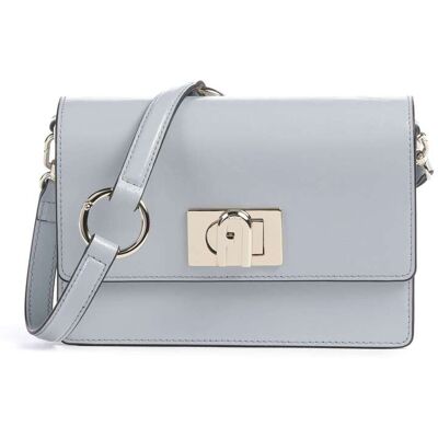 Furla 1927 Mini Umhängetasche aus Leder, blau Furla 1927 Mini Umhängetasche aus Leder, blau