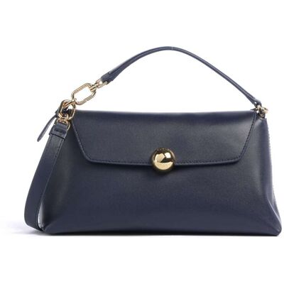 Furla Sfera Soft Mini Umhängetasche aus Leder, blau Furla Sfera Soft Mini Umhängetasche aus Leder, blau