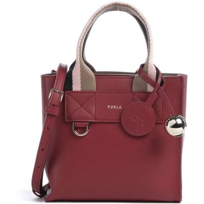 Furla Divide It Mini Handtasche aus Leder, rot Furla Divide It Mini Handtasche aus Leder, rot