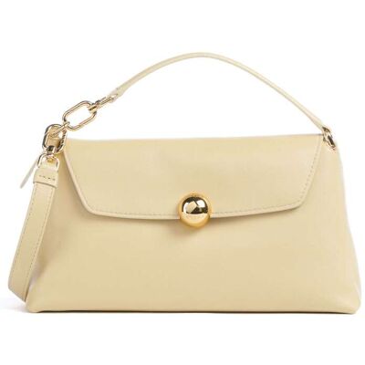 Furla Sfera Soft Mini Umhängetasche aus Leder, gelb Furla Sfera Soft Mini Umhängetasche aus Leder, gelb