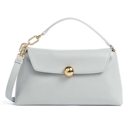 Furla Sfera Soft Mini Umhängetasche aus Leder, grau Furla Sfera Soft Mini Umhängetasche aus Leder, grau