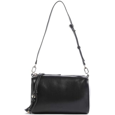 Furla Talia Mini Umhängetasche aus Leder, schwarz Furla Talia Mini Umhängetasche aus Leder, schwarz