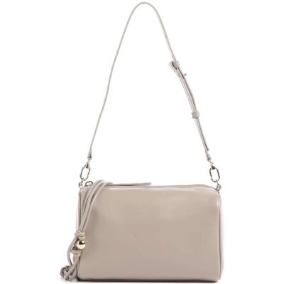 Furla Talia Mini Umhängetasche aus Leder, grau Furla Talia Mini Umhängetasche aus Leder, grau