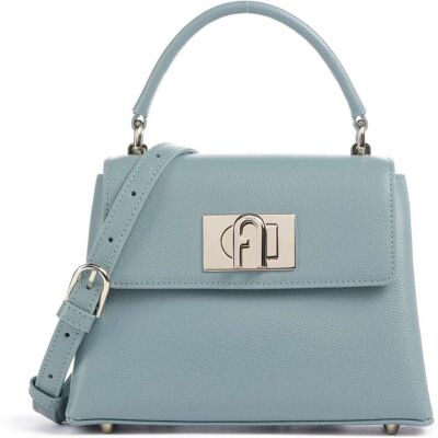 Furla 1927 Mini Handtasche aus Leder, blau Furla 1927 Mini Handtasche aus Leder, blau