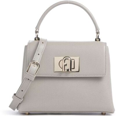 Furla 1927 Mini Handtasche aus Leder, grau Furla 1927 Mini Handtasche aus Leder, grau