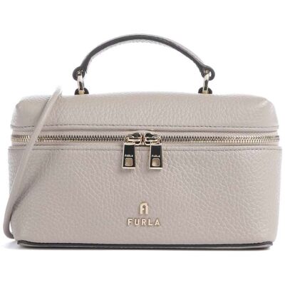 Furla Camelia Micro Umhängetasche aus Leder, braun Furla Camelia Micro Umhängetasche aus Leder, braun