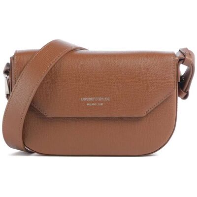Giorgio Armani Emporio Armani 24/7 Mini Umhängetasche aus Leder, braun Giorgio Armani Emporio Armani 24/7 Mini Umhängetasche aus Leder, braun