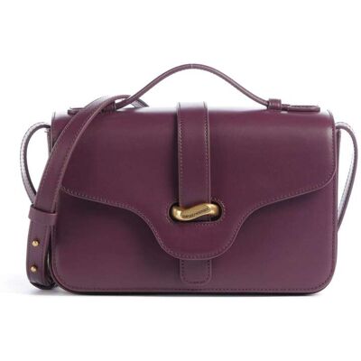 Giorgio Armani Emporio Armani Costanza Umhängetasche aus Leder, lila Giorgio Armani Emporio Armani Costanza Umhängetasche aus Leder, lila