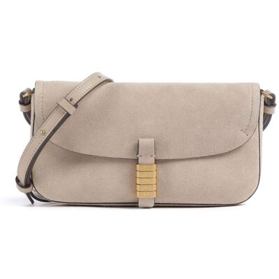 Pinko Saddle Flat Umhängetasche aus Leder, beige Pinko Saddle Flat Umhängetasche aus Leder, beige