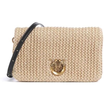 Pinko Love Click Soft Horizontal Mini Umhängetasche, beige Pinko Love Click Soft Horizontal Mini Umhängetasche, beige