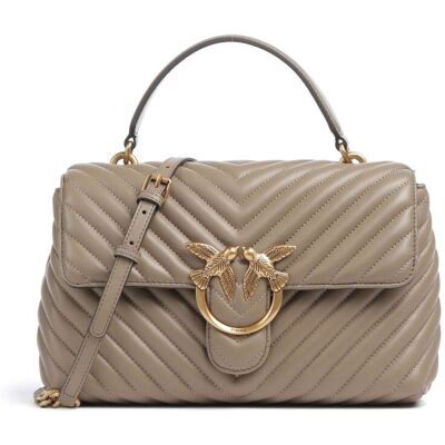 Pinko Love Lady Puff Classic Handtasche aus Leder, braun Pinko Love Lady Puff Classic Handtasche aus Leder, braun