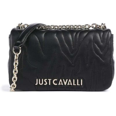 Just Cavalli Quilted Zebra Schultertasche, schwarz Just Cavalli Quilted Zebra Schultertasche, schwarz