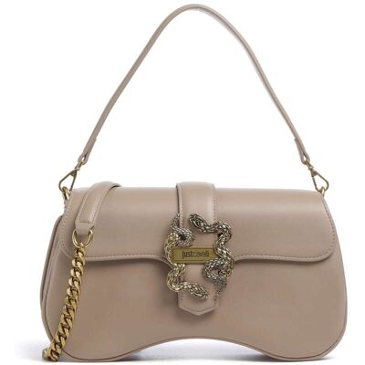 Just Cavalli Iconic Snakes Schultertasche, beige Just Cavalli Iconic Snakes Schultertasche, beige