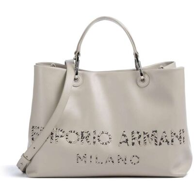 Giorgio Armani Emporio Armani My EA M Handtasche aus Leder, grau Giorgio Armani Emporio Armani My EA M Handtasche aus Leder, grau