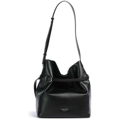 Giorgio Armani Emporio Armani Deva M Bucket Handtasche aus Leder, schwarz Giorgio Armani Emporio Armani Deva M Bucket Handtasche aus Leder, schwarz