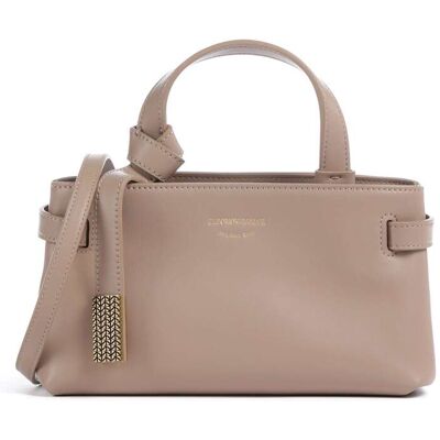 Giorgio Armani Emporio Armani Nora XS Umhängetasche aus Leder, braun Giorgio Armani Emporio Armani Nora XS Umhängetasche aus Leder, braun